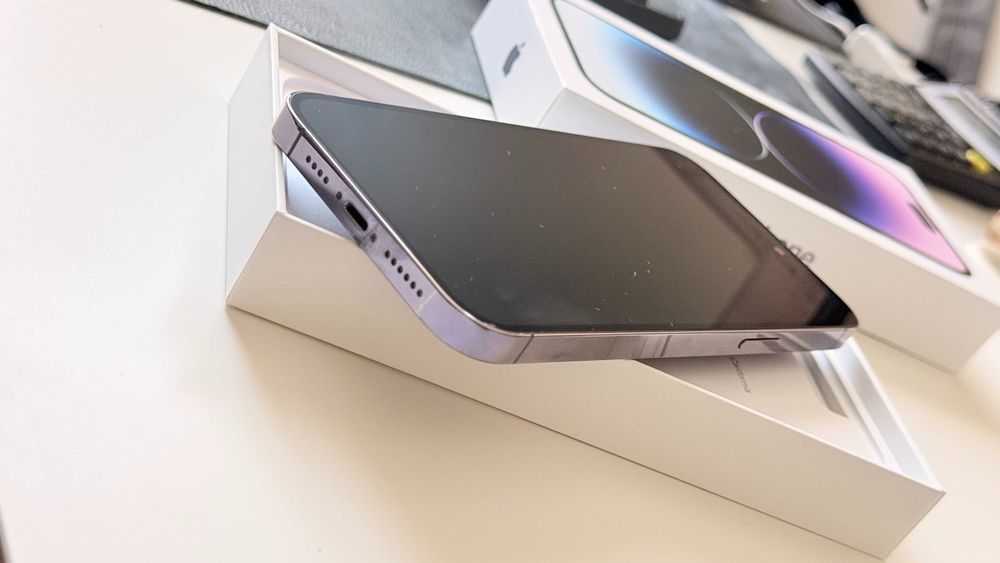 iPhone 14 Pro Max 128GB, Deep Purple |КАТО НОВ| Гаранция до 08.02.2027