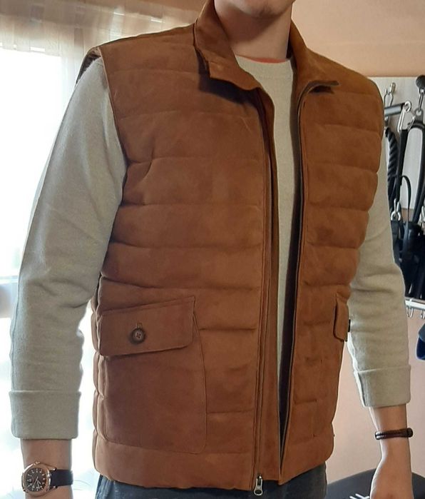 vesta din piele autentica