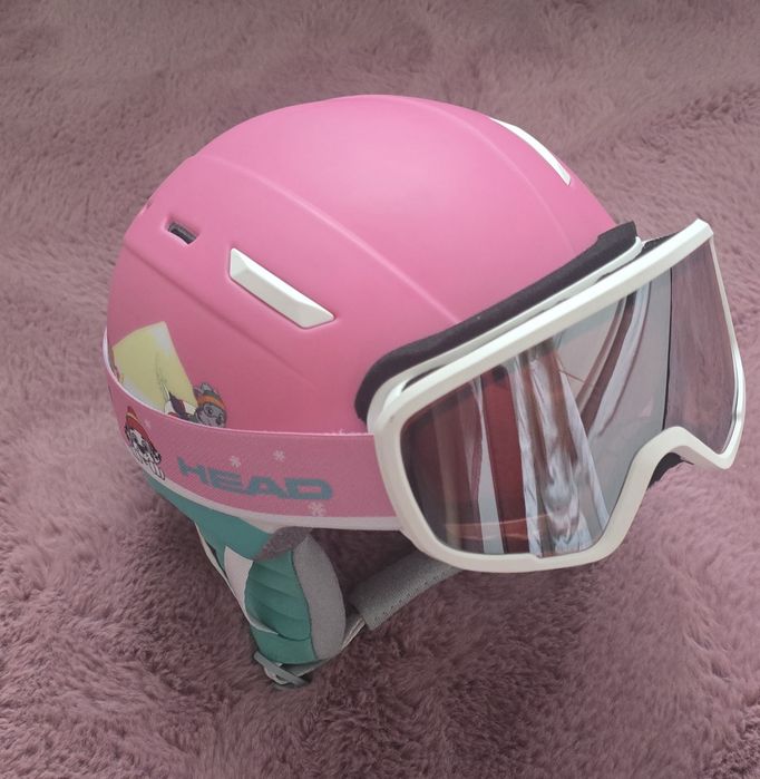 Casca de schi pentru copii HEAD Maja Set Paw + ochelari de protecție