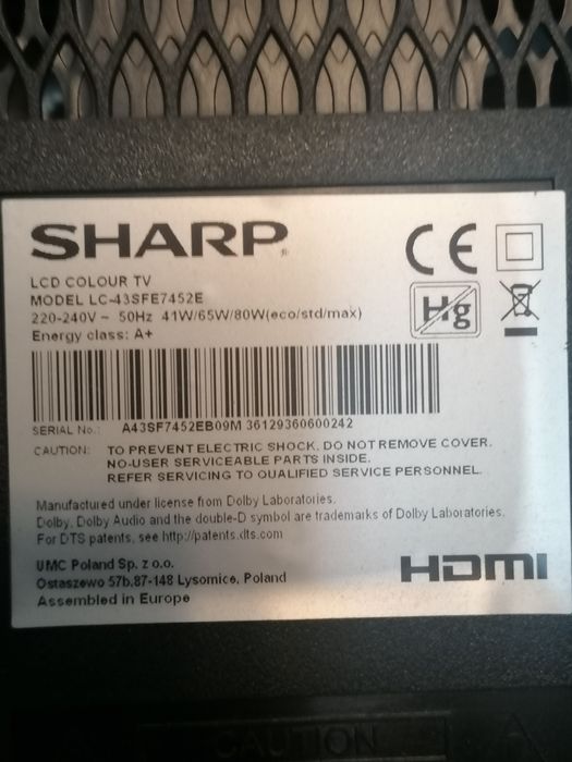 Продава TV Sharp 42