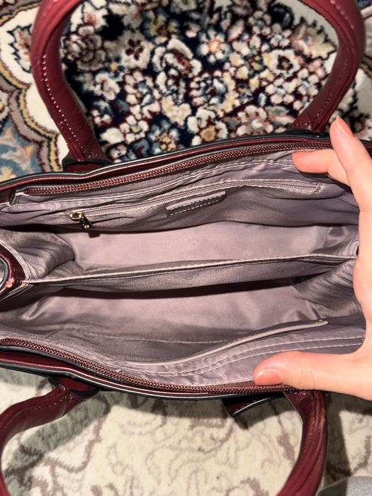 Сумка женская бардового цвета
