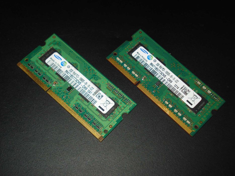 memorie ram samsung so-dim laptop 4gb 2x 2gb 1rx8 pc3 10600s 1333mhz