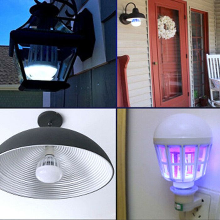 Lampa cu brat flexibil + bec cu LED omoara tantari E27 15W. Noi ambale