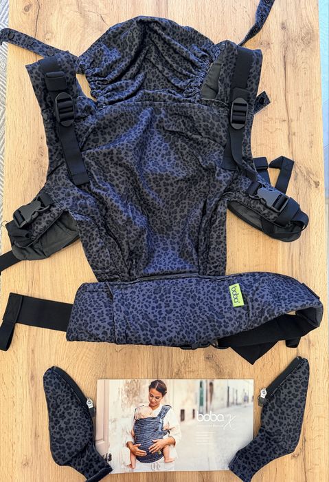 Marsupiu Boba X Charcoal Leopard