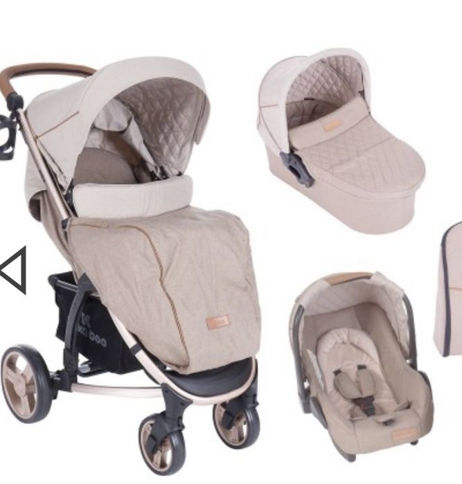 Бебешка количка 3в1 - комбинирана Kikka Boo - Madrid - Beige