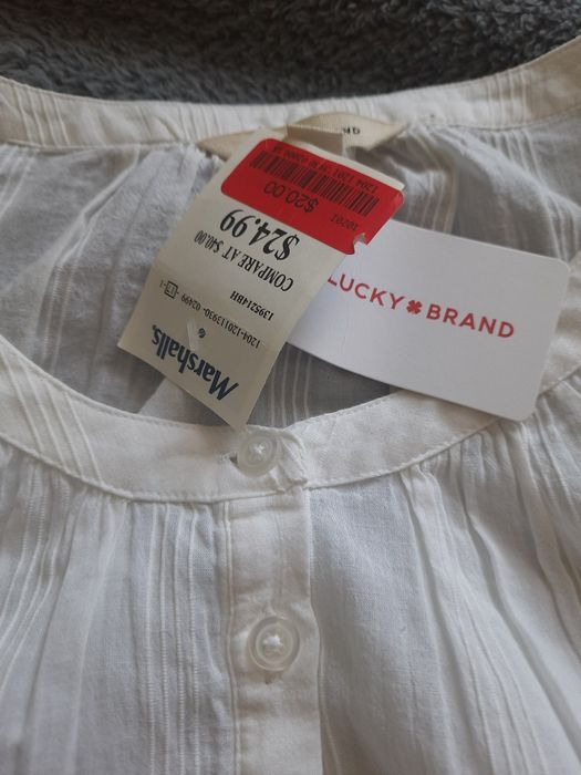 Блузка белая хб США