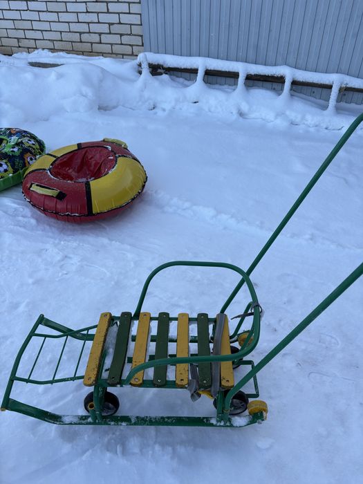 Продам санки на колесах