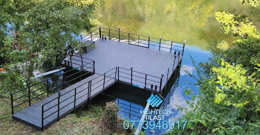 Pontoane plutitoare pescuit barca lac