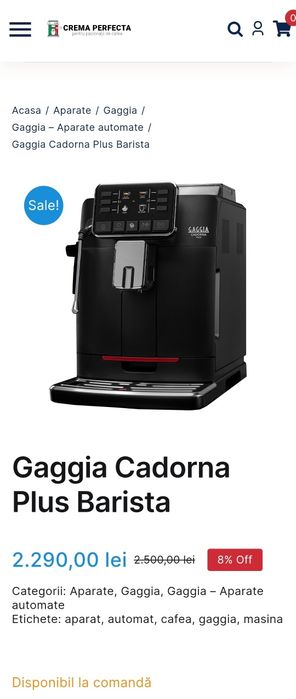 Espressor Gaggia Cadorna Barista Plus