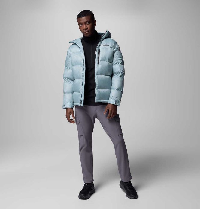 Columbia, Geacă cu puf Cloudview Down Hooded, Albastru, M