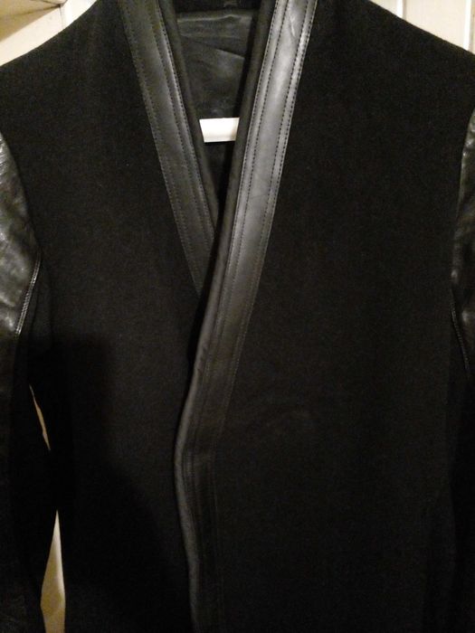 Rick Owens палто - вълна, кашмир, кожа - обличано веднъж!