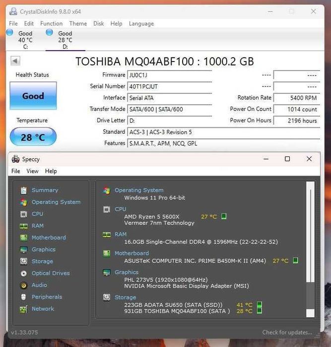 PC gaming Ryzen™ 5 5600x/ RX 5600XT 6 GB/ 16 Gb RAM/ SSD 240GB + 1TB