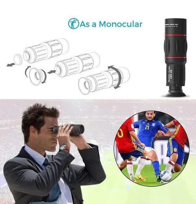 Комплект объективов Apexel 18x Telephoto 5-in-1 Kit для смартфона