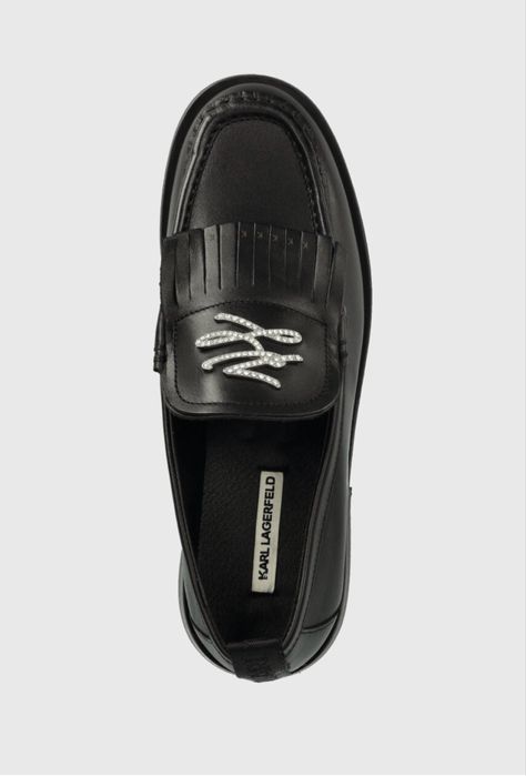 Кожени мокасини KARL LAGERFELD