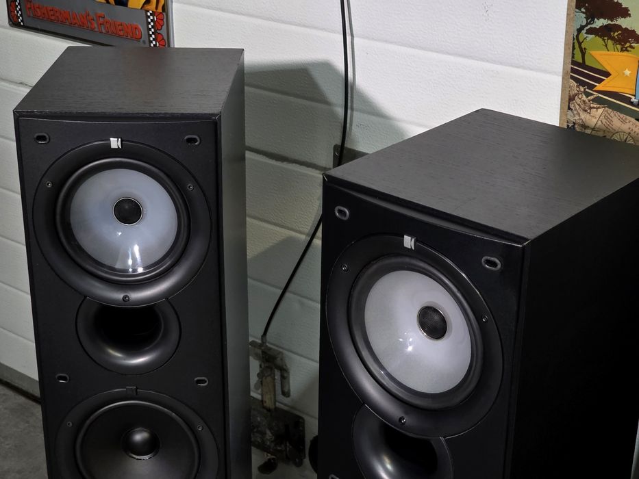 Boxe de podea KEF Q55, 3 cai, 10-150w, 6 ohm , hifi stereo coloane