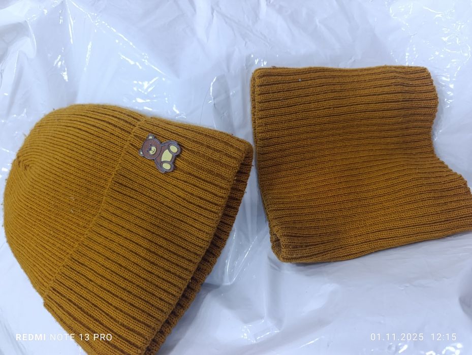 Зимняя шапка + снуд