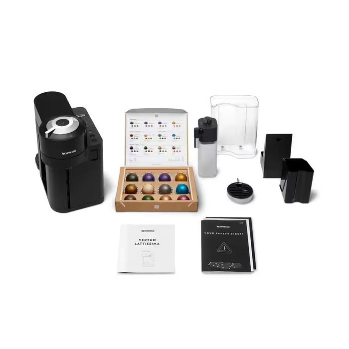 Aparat de cafea DeLonghi Vertuo Lattissima, Negru