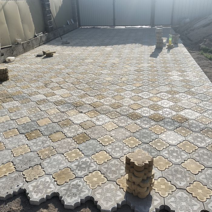 Укладка брусчатка бардюры