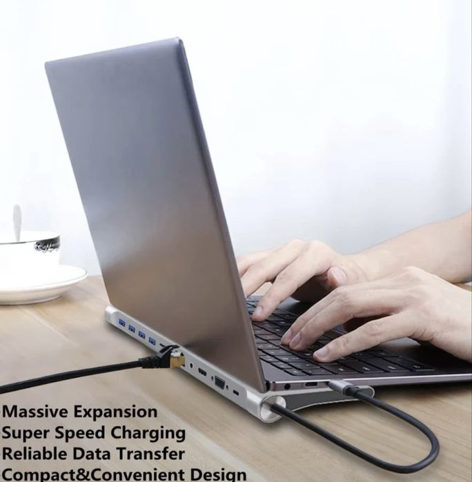 Док-станция типа С USB С Hub 3.0 Разветвитель Многопортовый адаптер 4К