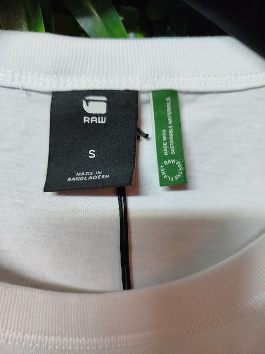 Оригинална тениска G-Star Raw Graphic 3 S  нова мъжка бяла футболка