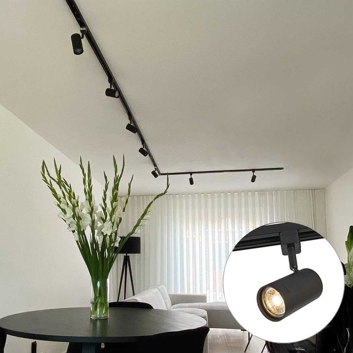 Qazqa  Jeana - Модерна алуминиева 1-фазна шинна осветителна система