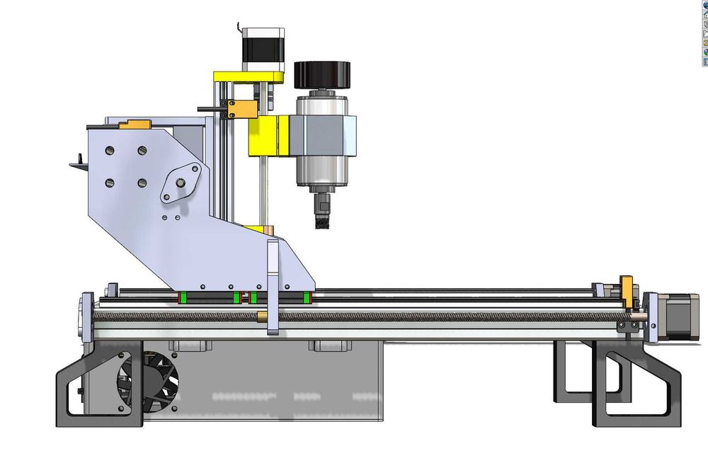 Router CNC de precizie cu masa de lucru 380mm x 330mm si Z de 50mm