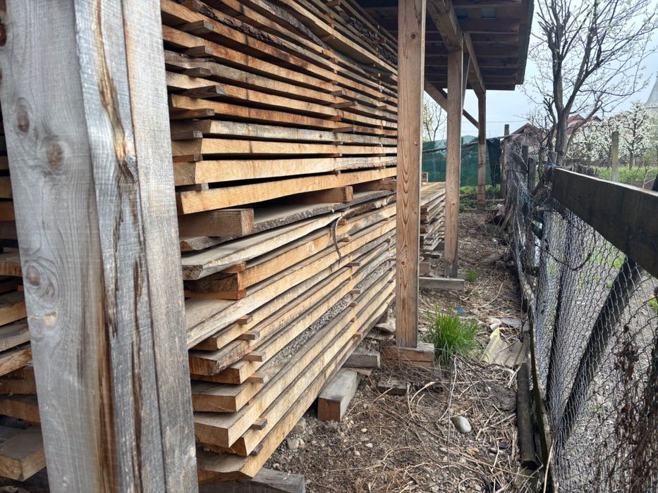 Cherestea uscată stejar, cires, nuc