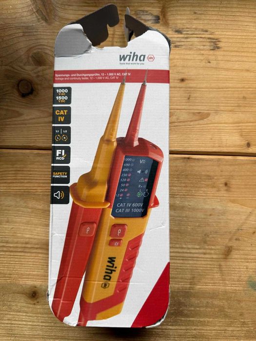 Tester de tensiune si continuitate Wiha 45216, 12-1.000 V AC, CAT IV