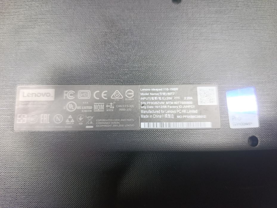 Lenovo 80T7 ноутбук