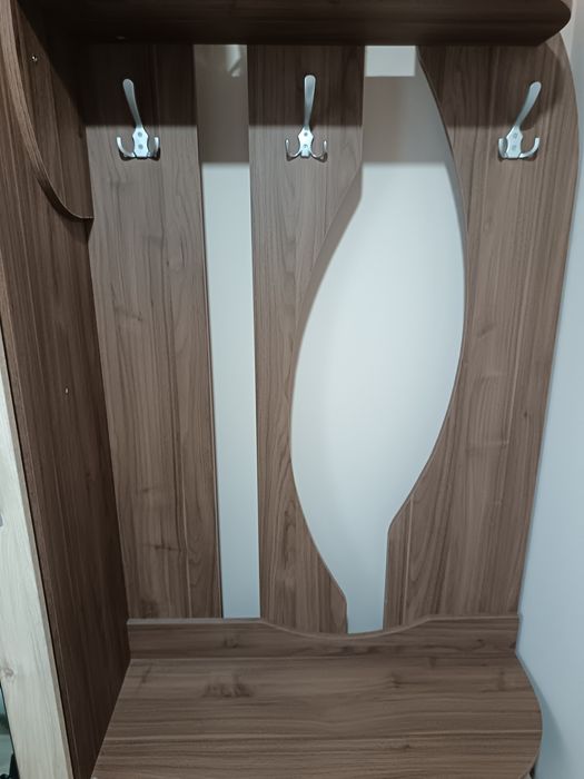 Портманто с огледало и закачалка