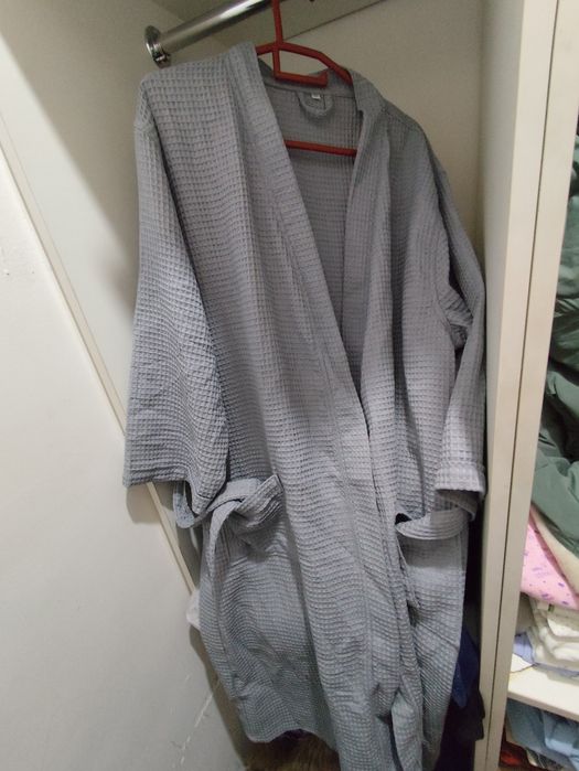 Вафельный халат почти новый