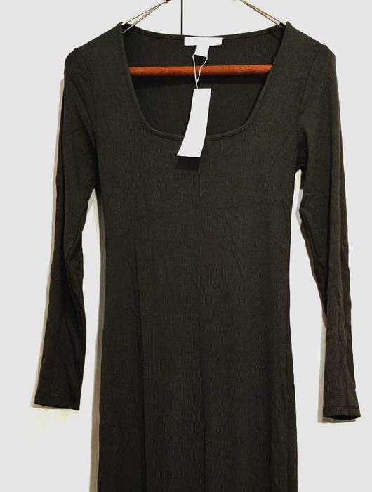 Rochie mulată kaki, cu eticheta, Amisu