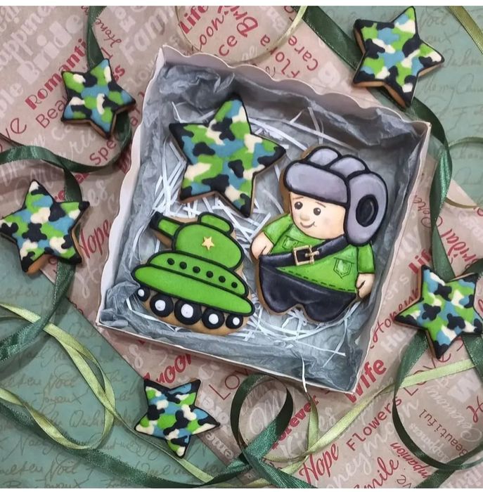 Пряничные подарки для мальчиков на 7 мая