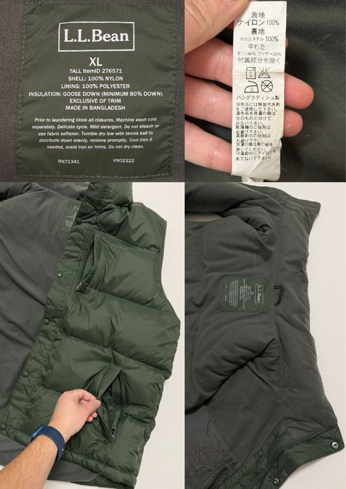 Vesta L.L. Bean (XL barbat) Puf gasca puffer groasa outdoor padurar