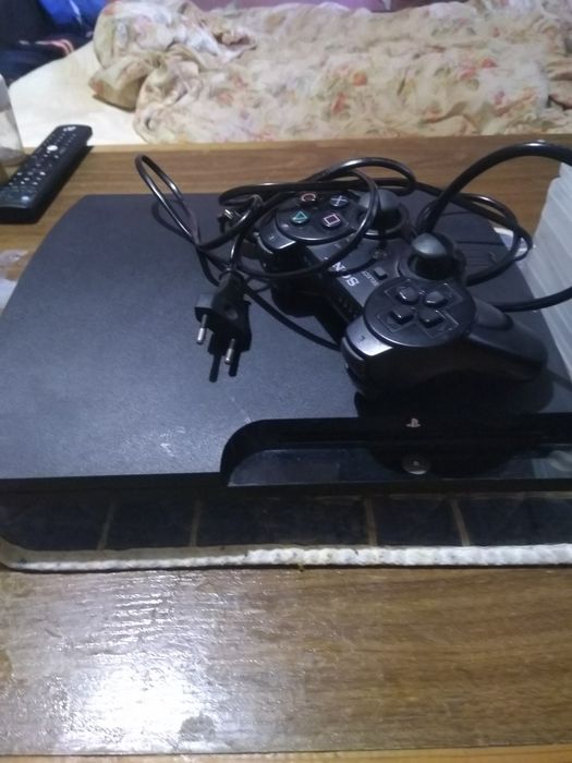 Бартер! Пс3-слим+8игри+кабели+джойстик