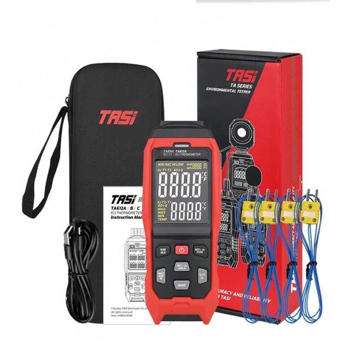 Професионален 4-канален термометър -200~+1372°C, 20214278