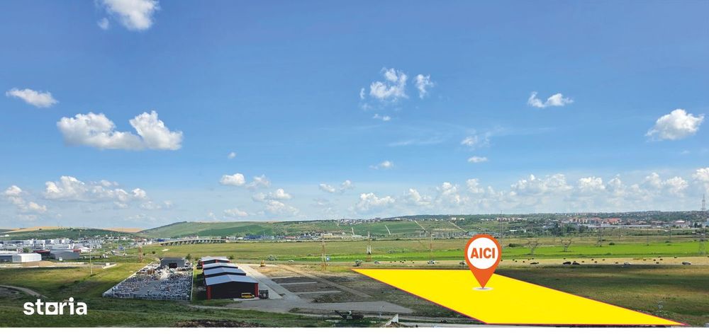 De Vânzare – Teren Industrial Intravilan, Miroslava – Iași
