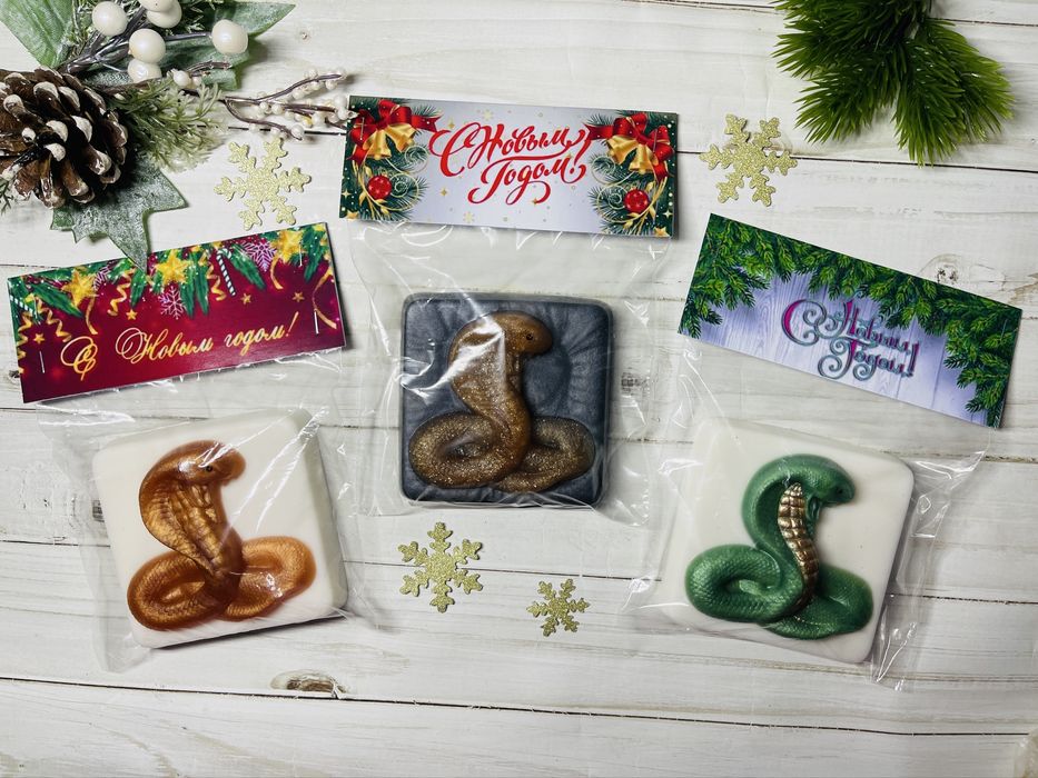 Мыло ручной работы новогоднее