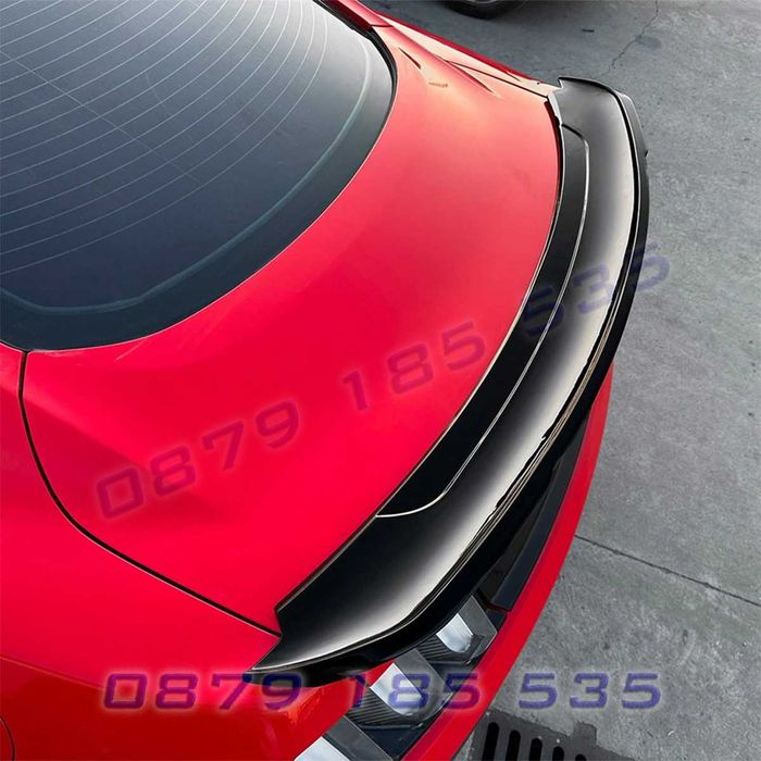 Масивен заден спойлер за Ford Mustang MK6 2015-2022, черен гланц – BF27 тунинг спортно крило багажник форд мустанг