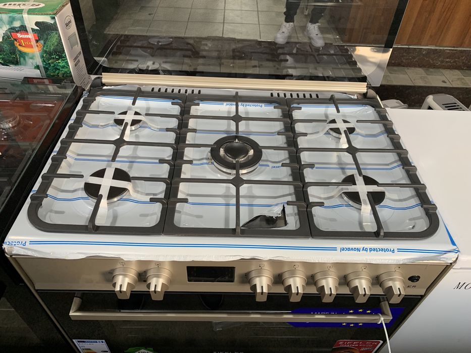 Немецкая газовая плита ZIFFLER-90см Доставка бесплатно по городу