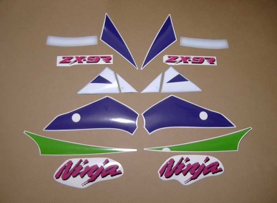 Стикери Kawasaki ZX9R Ninja 1994-2003 лепенки кавазаки 900 зх9р zx-9r