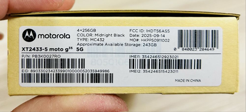 Motorola G35 5G 4/256 GB GREY