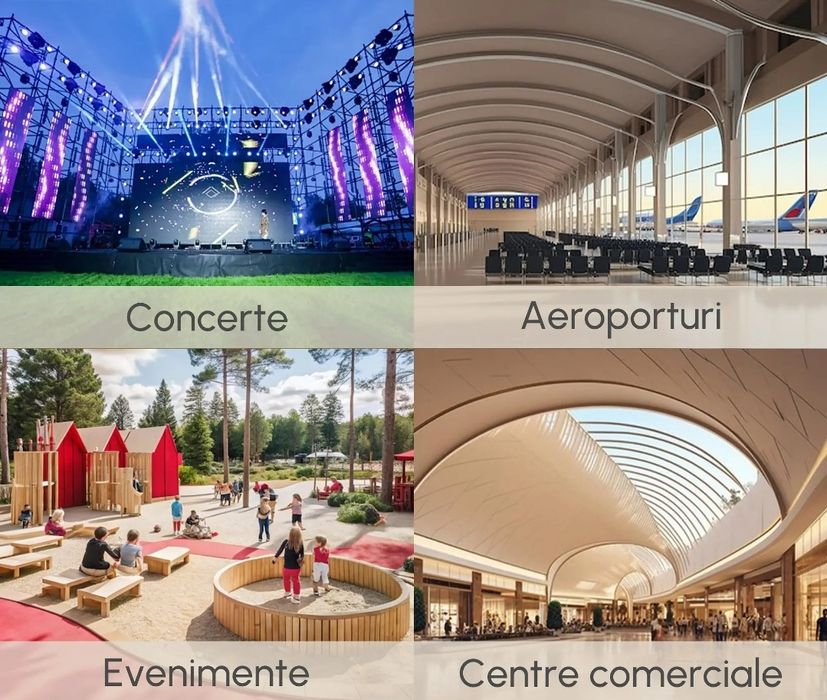 Stâlpi delimitare VIP aurii + frânghie roșie(set 2 buc) gard eveniment