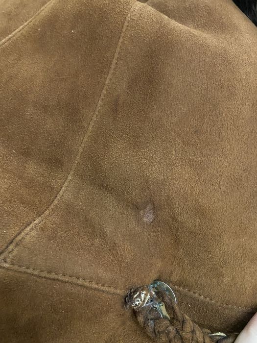 haina de blana si piele 100% naturala