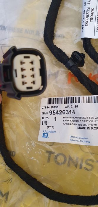 Instalație electrica senzori parcare spate Opel Mokka, gm 95426314