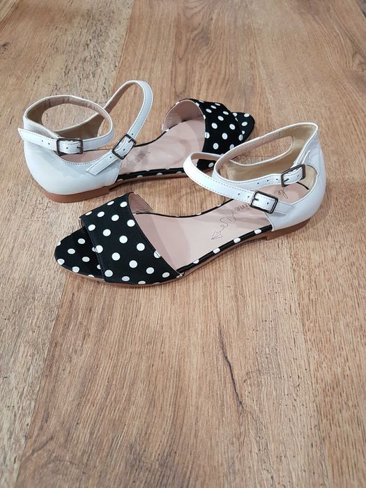Sandale dama noi piele naturala + tesut buline usoare 36,5
