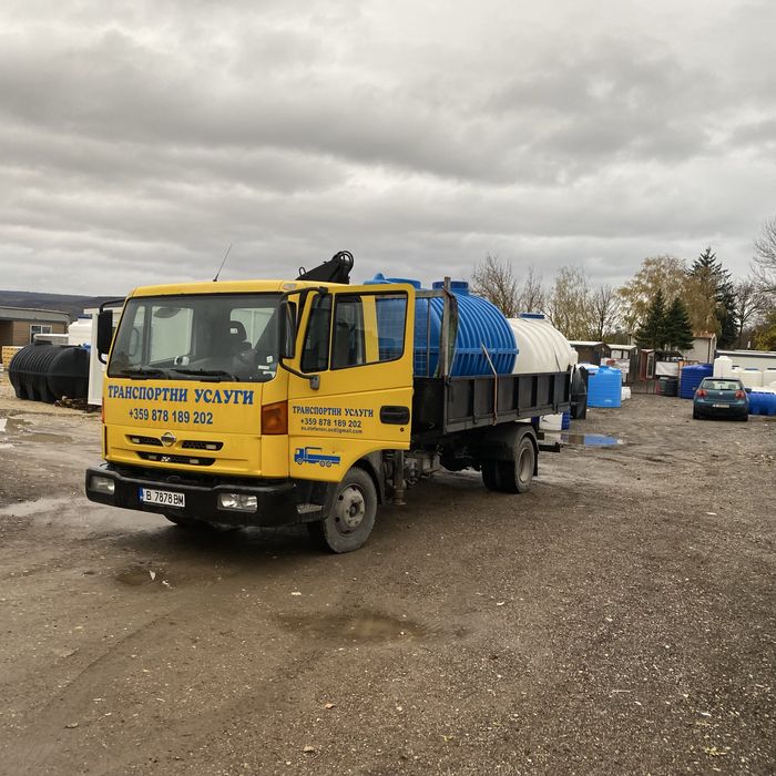 Нисан Атлеон самосвал с кран