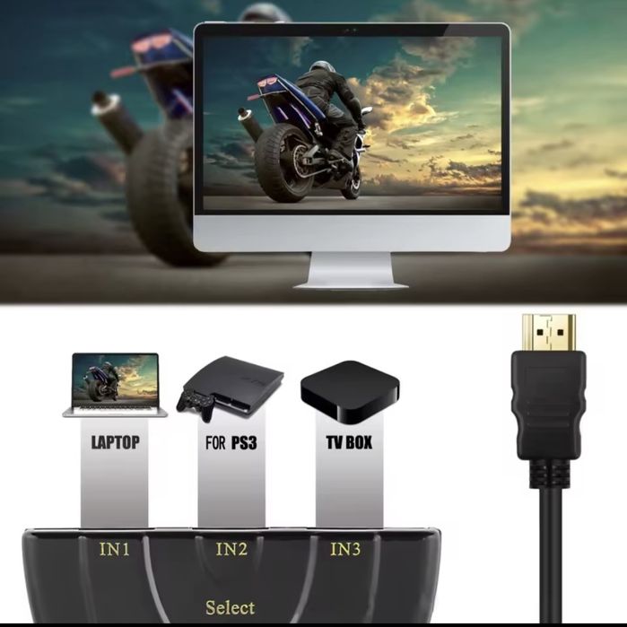 HDMI превключвател/сплитер с 3 порта