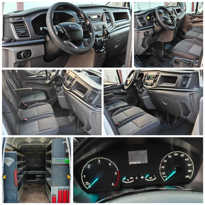Ford Tranzit Custom Supraînălțat 2018 E6/2.0 Tdci-130 cp Manuală /3Locuri+Marfă