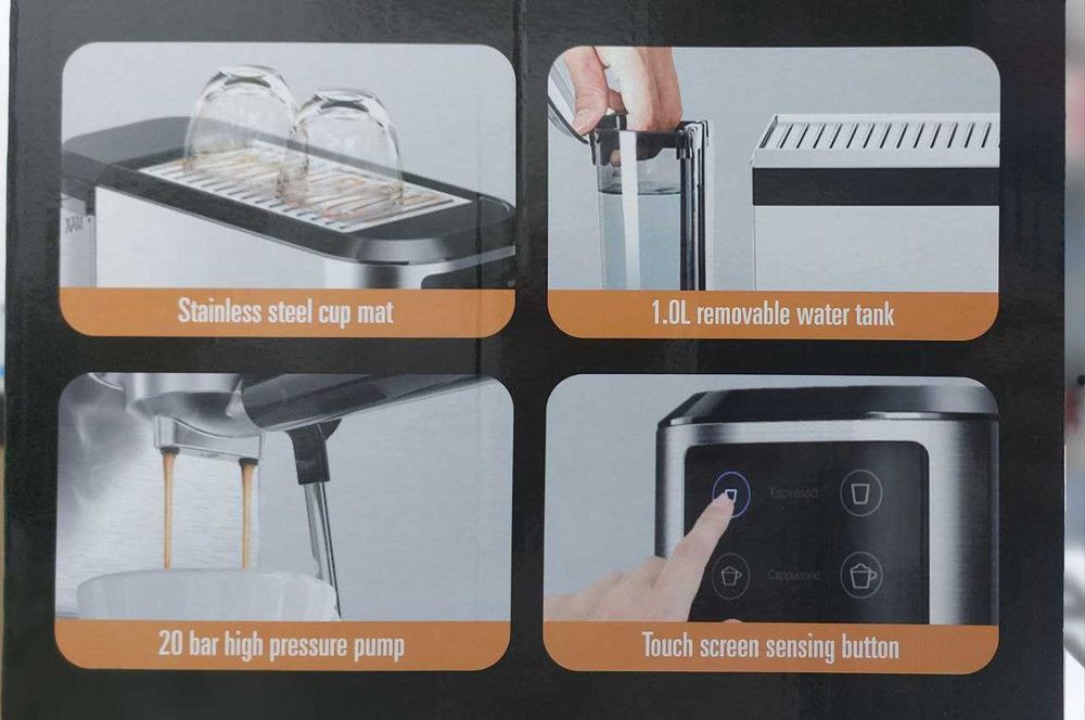 Рожковая Saachi NL-COF-7072 объем резервуара 1 литр.